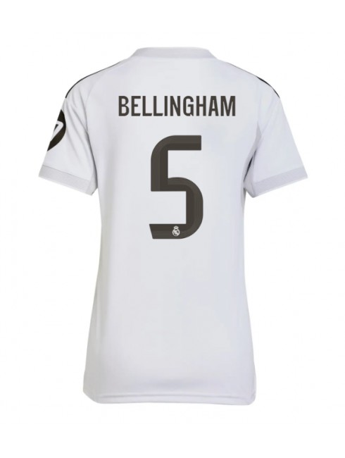 Real Madrid Jude Bellingham #5 Heimtrikot für Frauen 2025-26 Kurzarm Real Madrid Jude Bellingham #5 Heimtrikot für Frauen 2025-26 Kurzarm